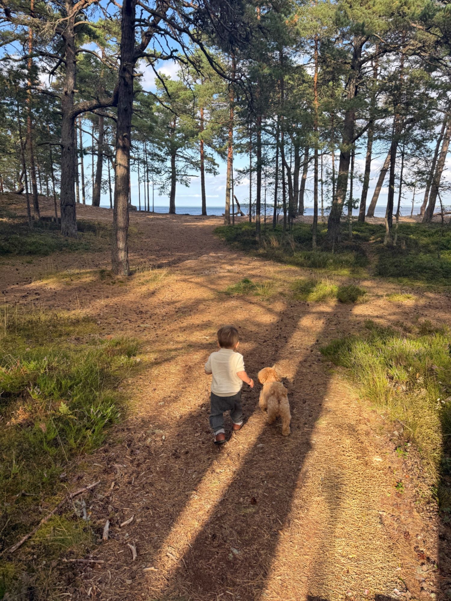 Kaberneemes väikeste tegelastega loodust nautimas