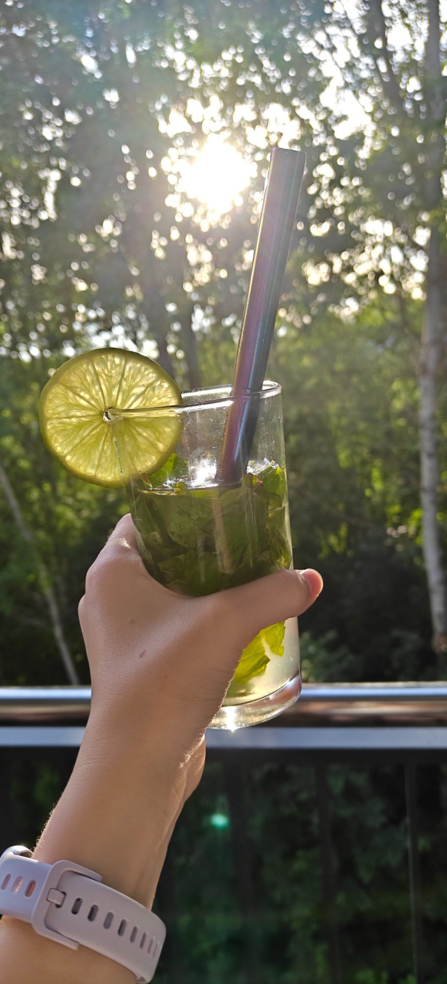 Mojito limonaad päikese käes 